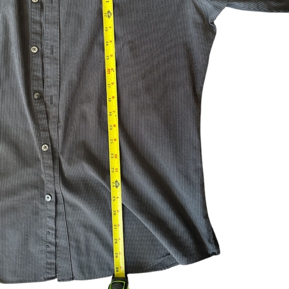 Van Heusen Shirts Mens Long Sleeve Button Down Striped Grey XL 2 pack - Picture 12 of 13